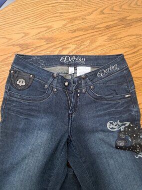 Vintage Dereon by Beyonce Appliqued Bell Bottoms